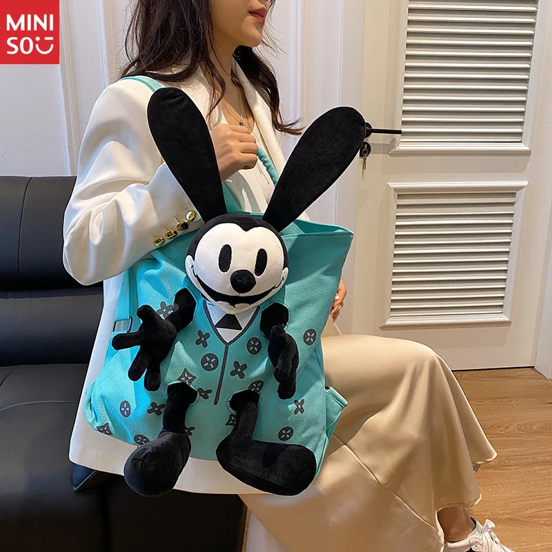 Плюшевый рюкзак miniso 2025 с героями мультфильмов - Фотография_4
