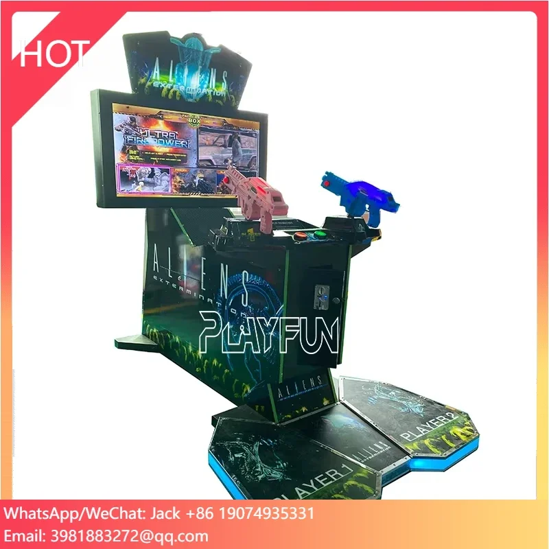 Классический старый игровой автомат aliens arcade firepower 3 в 1