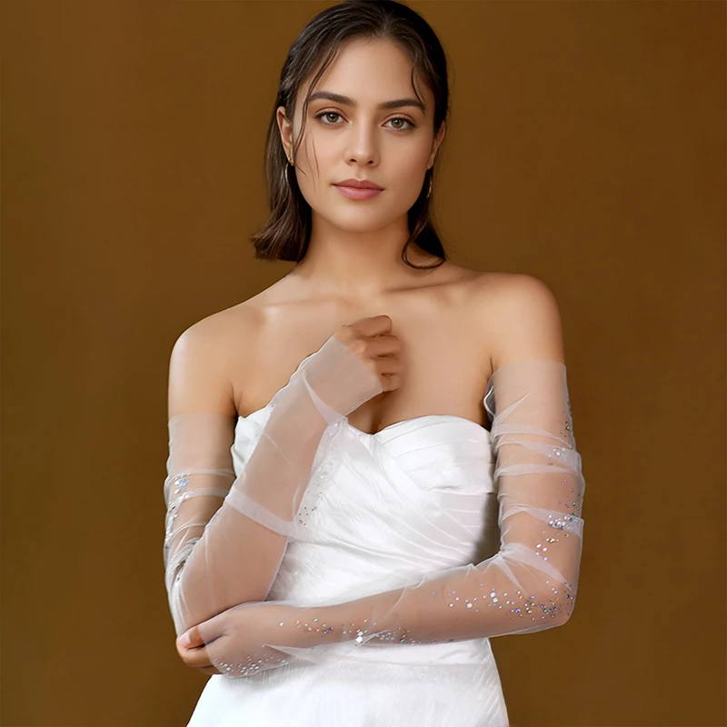 Элегантное красочное свадебное платье с блестками - Фотография_4