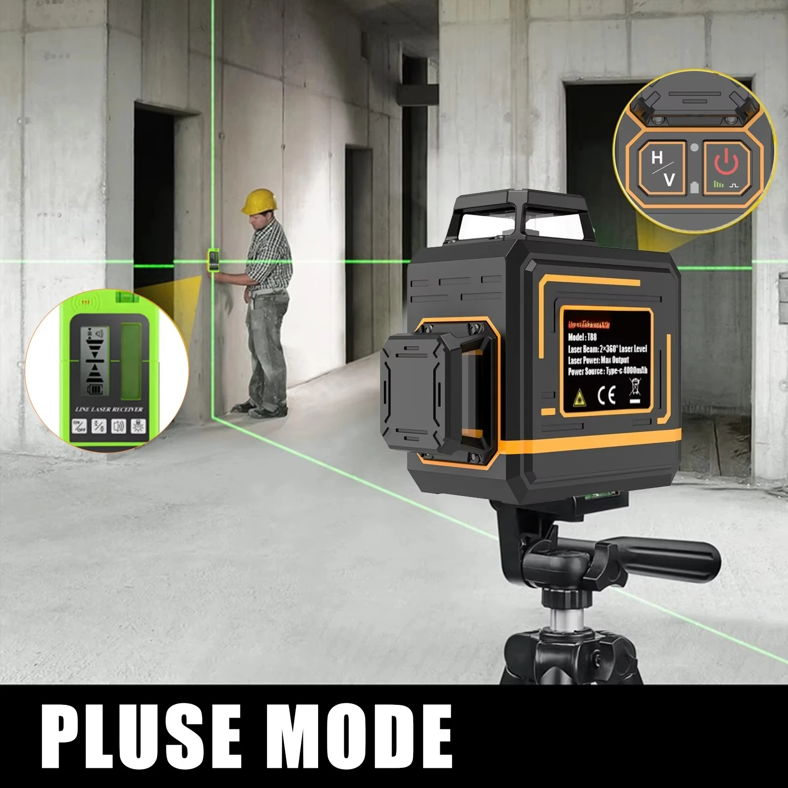 Высококачественный маленький 2d 360-градусный зеленый луч - Фотография_3