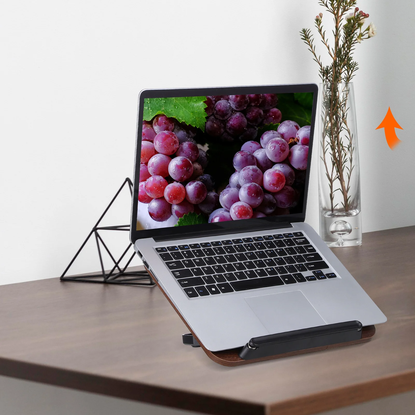 Регулируемая подставка для книг из орехового дерева - Фотография_3