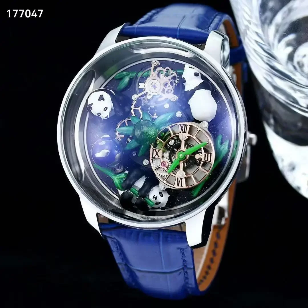 Водонепроницаемые механические часы celestial tourbillon panda - Фотография_3
