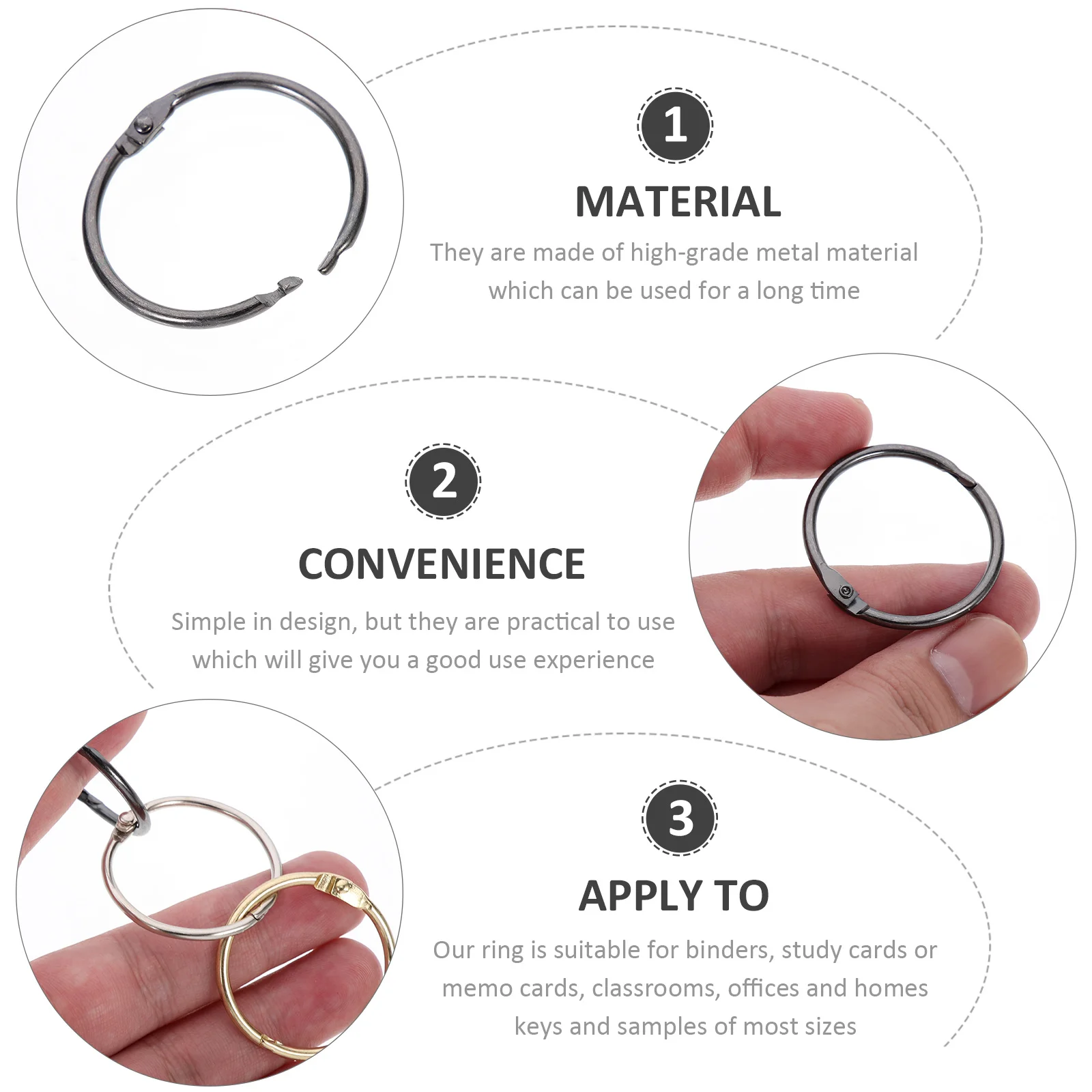 30 мм круглые металлические переплетные - Фотография_4