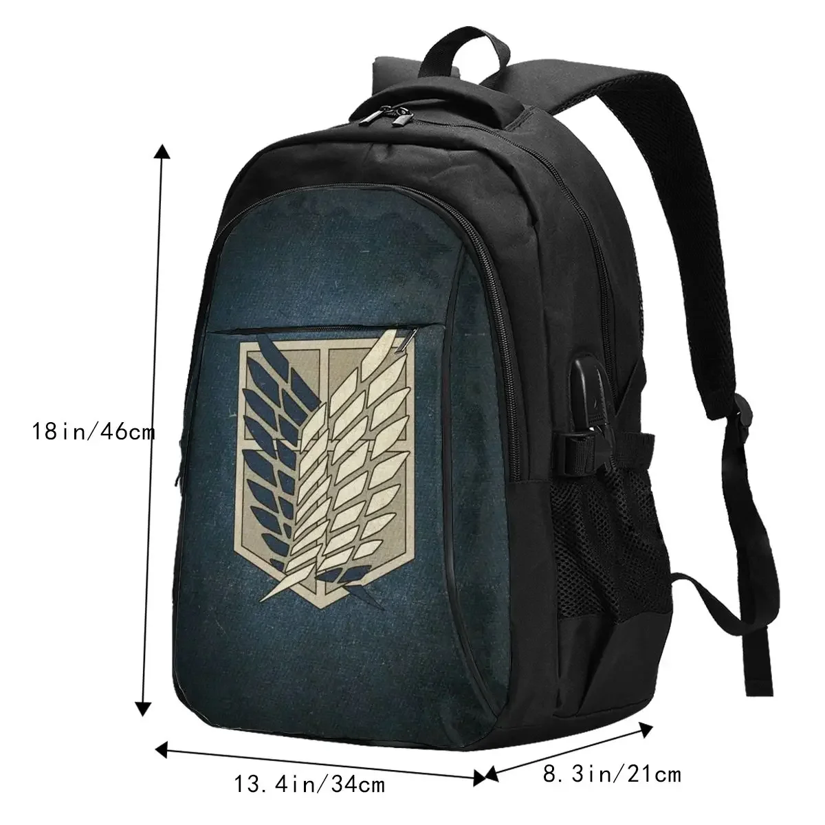 Рюкзак для ноутбука в стиле аниме «атака титанов» - Фотография_4