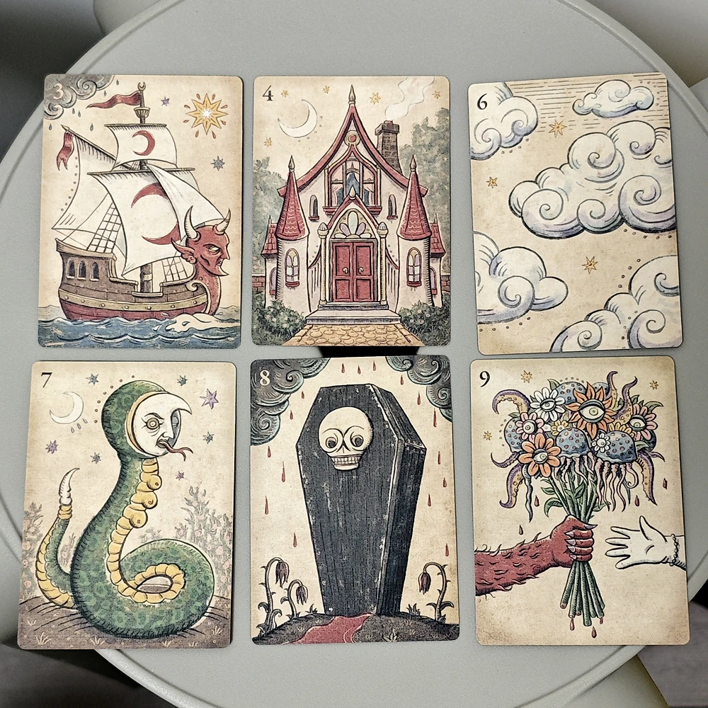 Классическая колода deviant moon lenormand della luna - Фотография_3