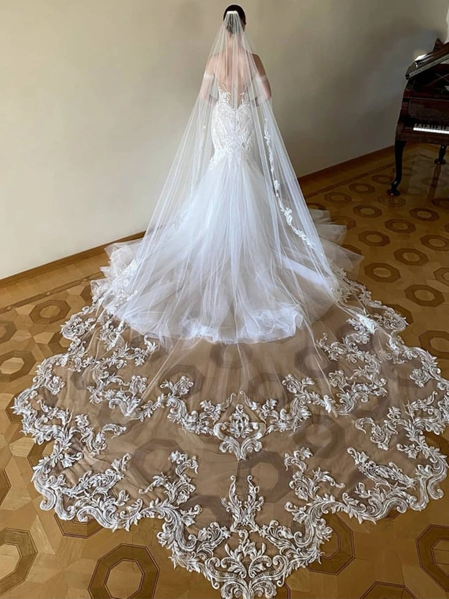 Свадебная фата цвета слоновой кости - Фотография_2