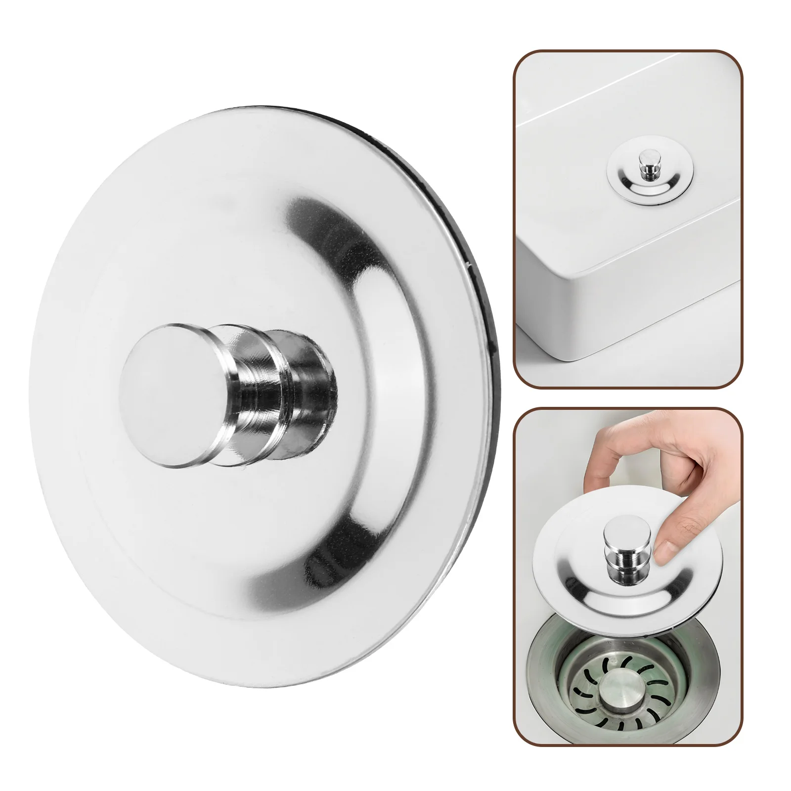 Пробка для слива ванны из нержавеющей стали