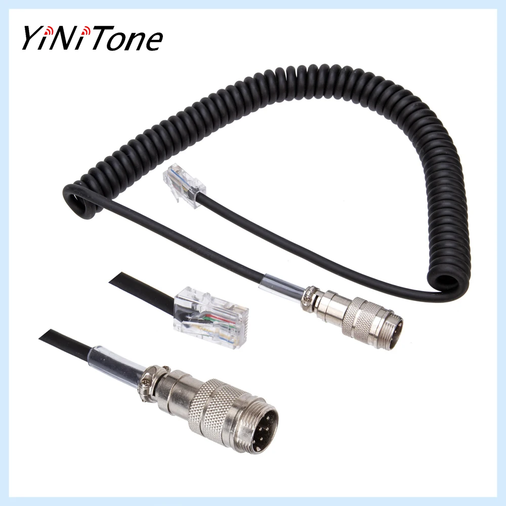 Микрофонный адаптер 8pin на rj-45 для микрофона yaesu md-200