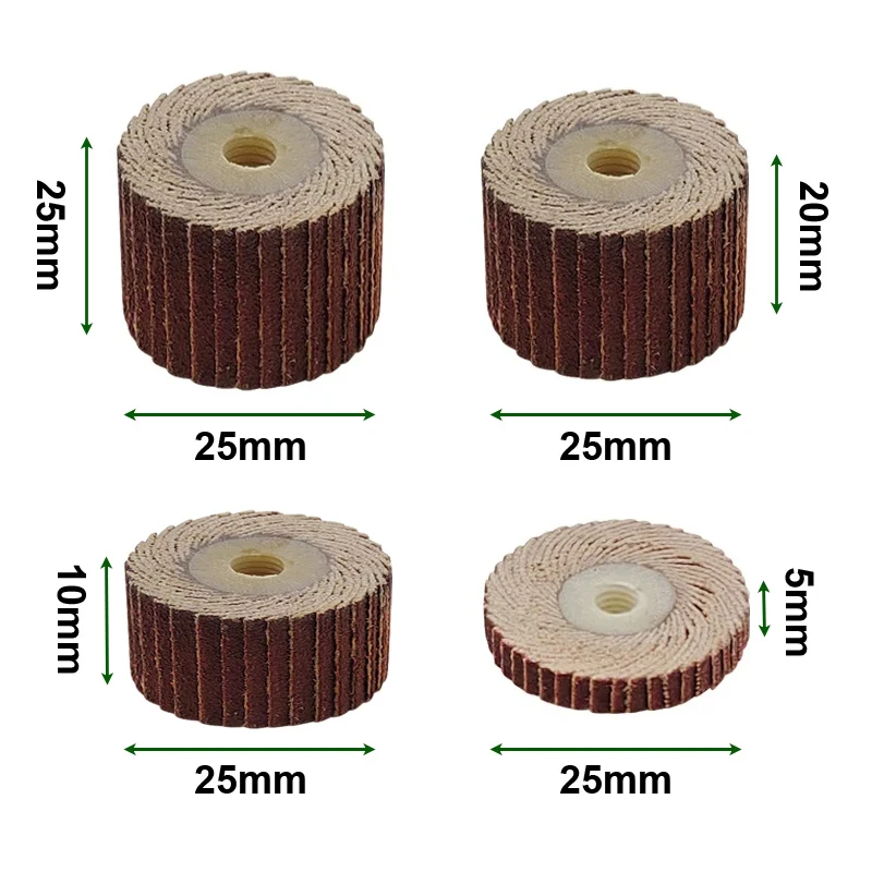 Диаметром 25мм. набор шлифовальных пластин с хвостовиком 6 мм 1/4 дюйма - Фотография_3