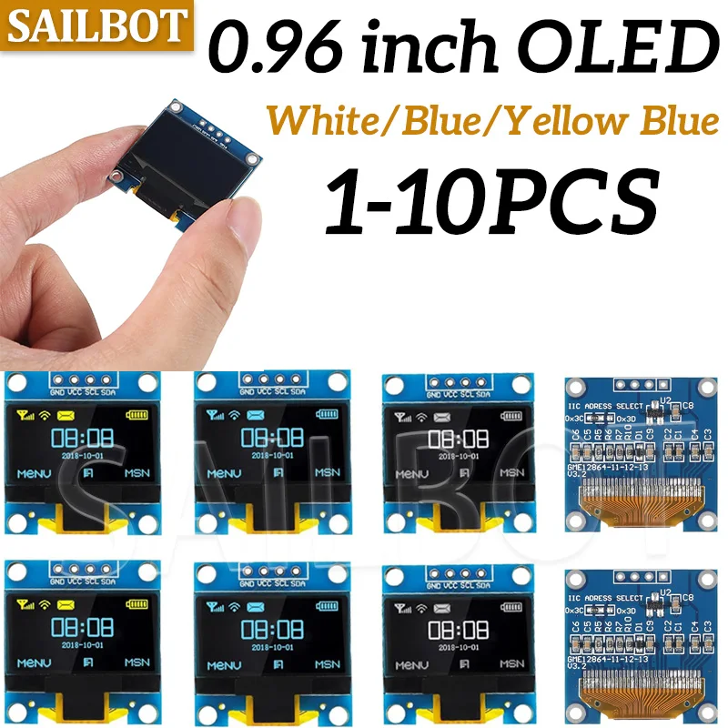 0,96-дюймовый модуль oled-дисплея