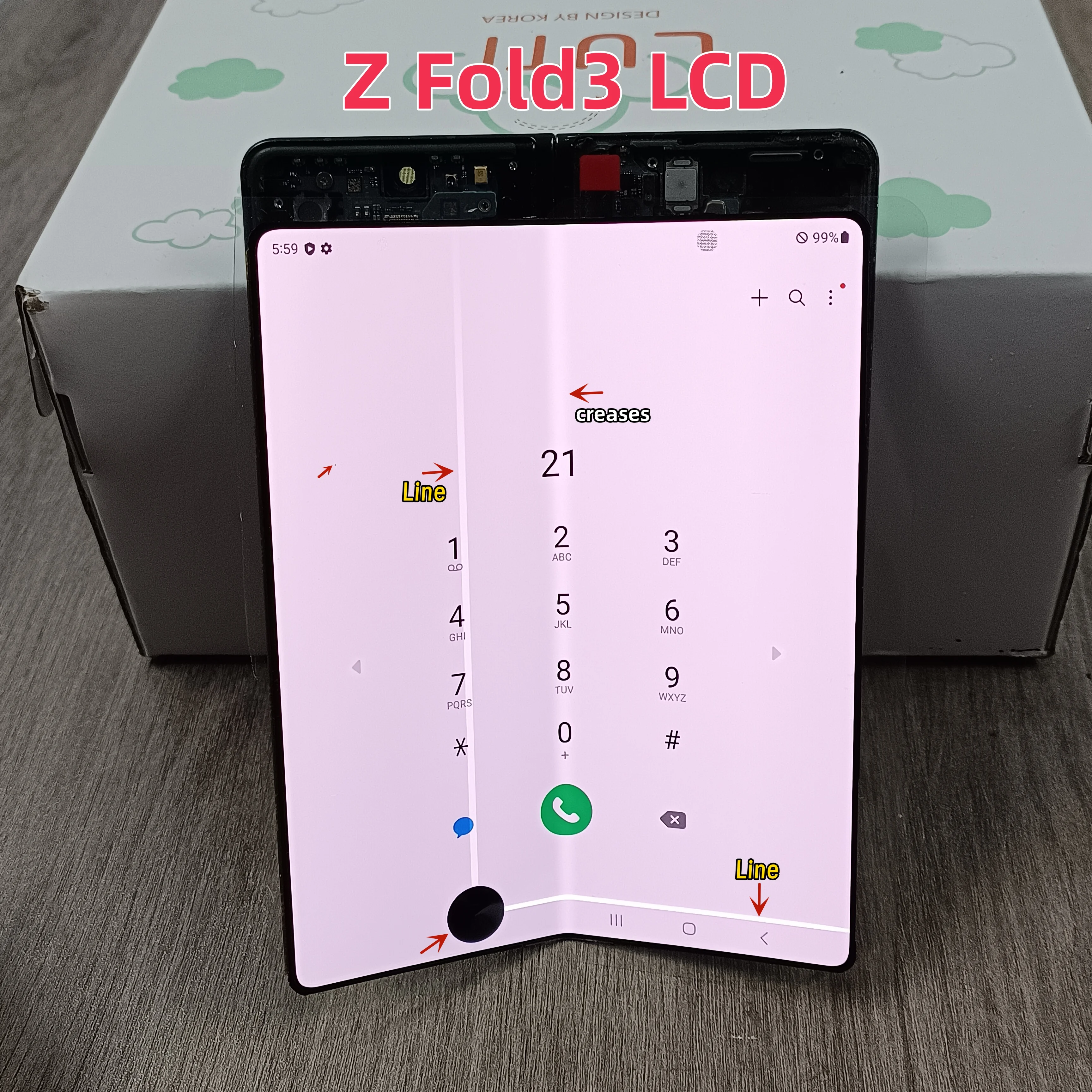 7,6-дюймовый amoled для samsung z fold 3 5g f926 f926b f926n f926u - Фотография_6