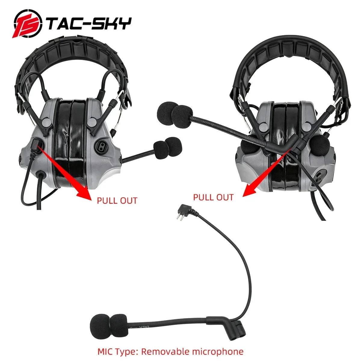 Tac-sky tsc3 гарнитура для стрельбы - Фотография_5