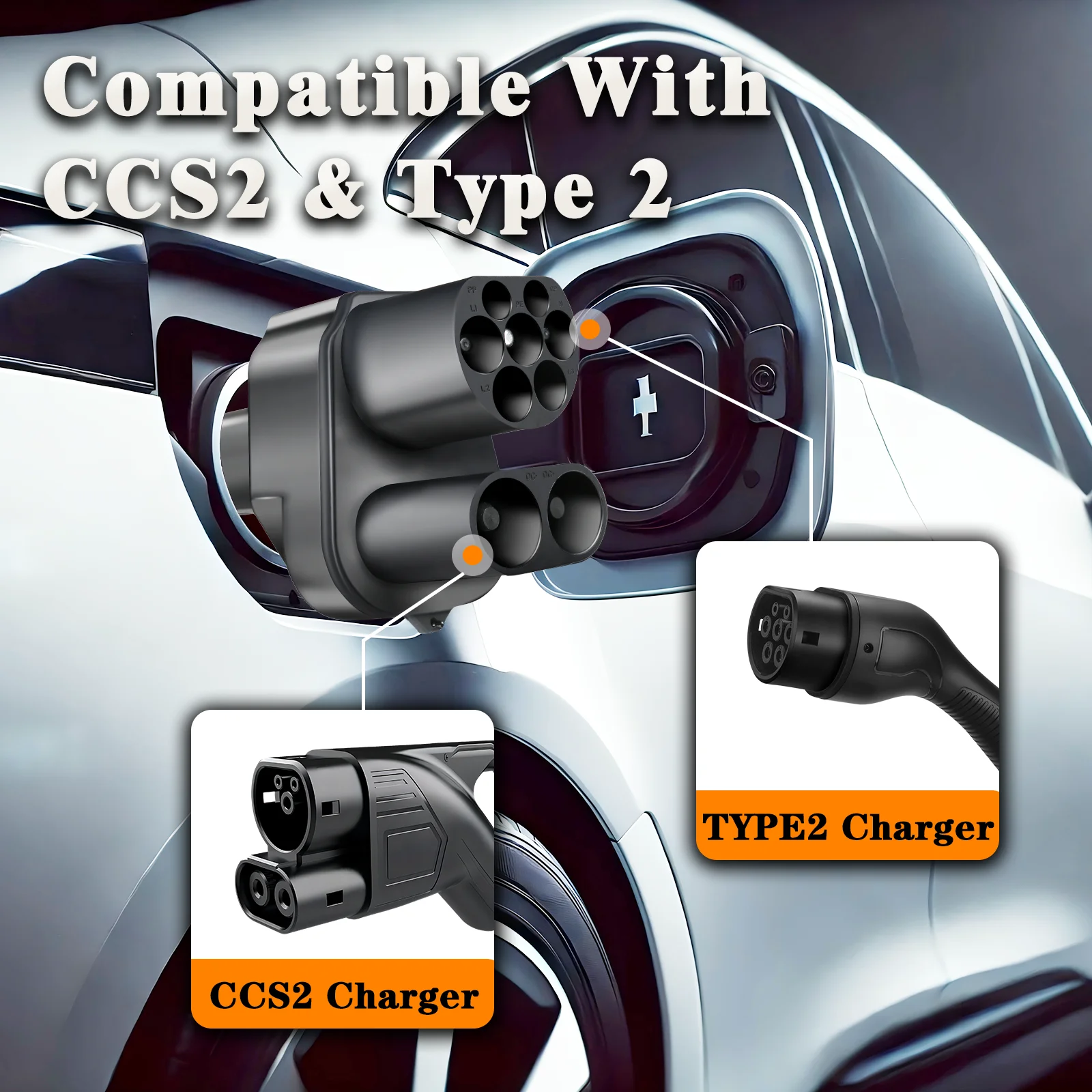 Адаптер guwieyg ccs2 к telsa ac dc - Фотография_3