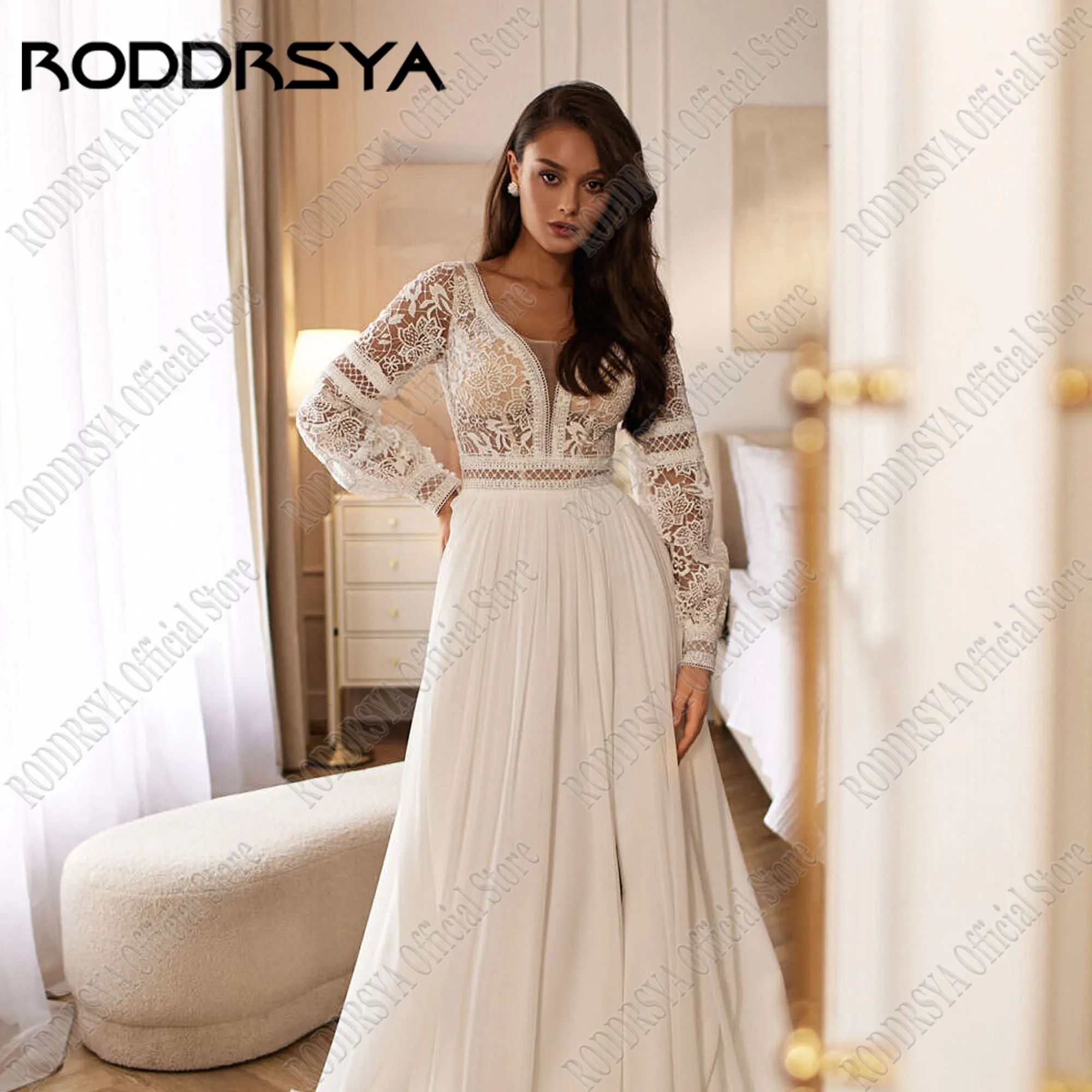 Шифоновое свадебное платье roddrsya - Фотография_2