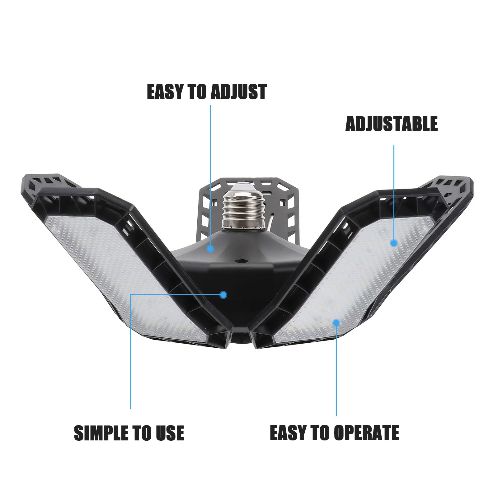 Пятипанельный светодиодный светильник для гаража - Фотография_4