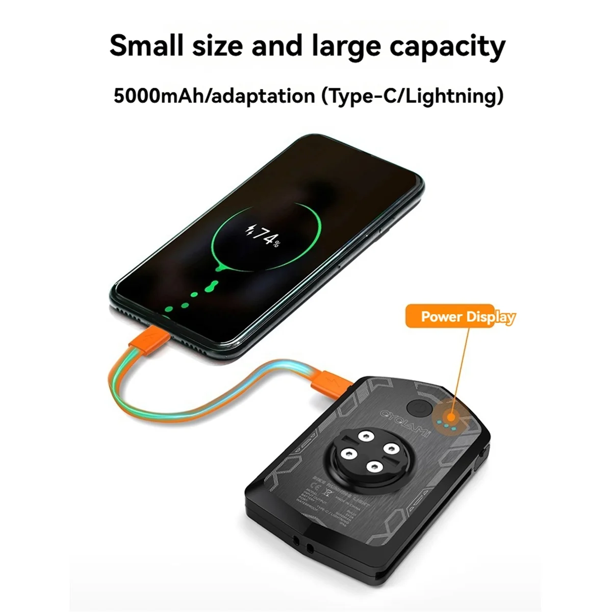 Передний фонарь для велосипеда baau ipx6