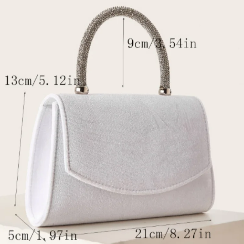 Бархатный плюшевый элегантный вечерний клатч - Фотография_6