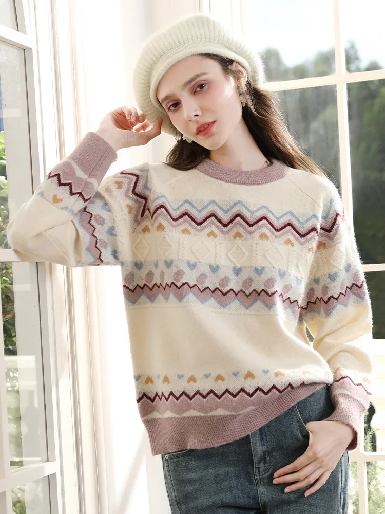 I believe you абрикосовый пуловер в стиле ретро - Фотография_5