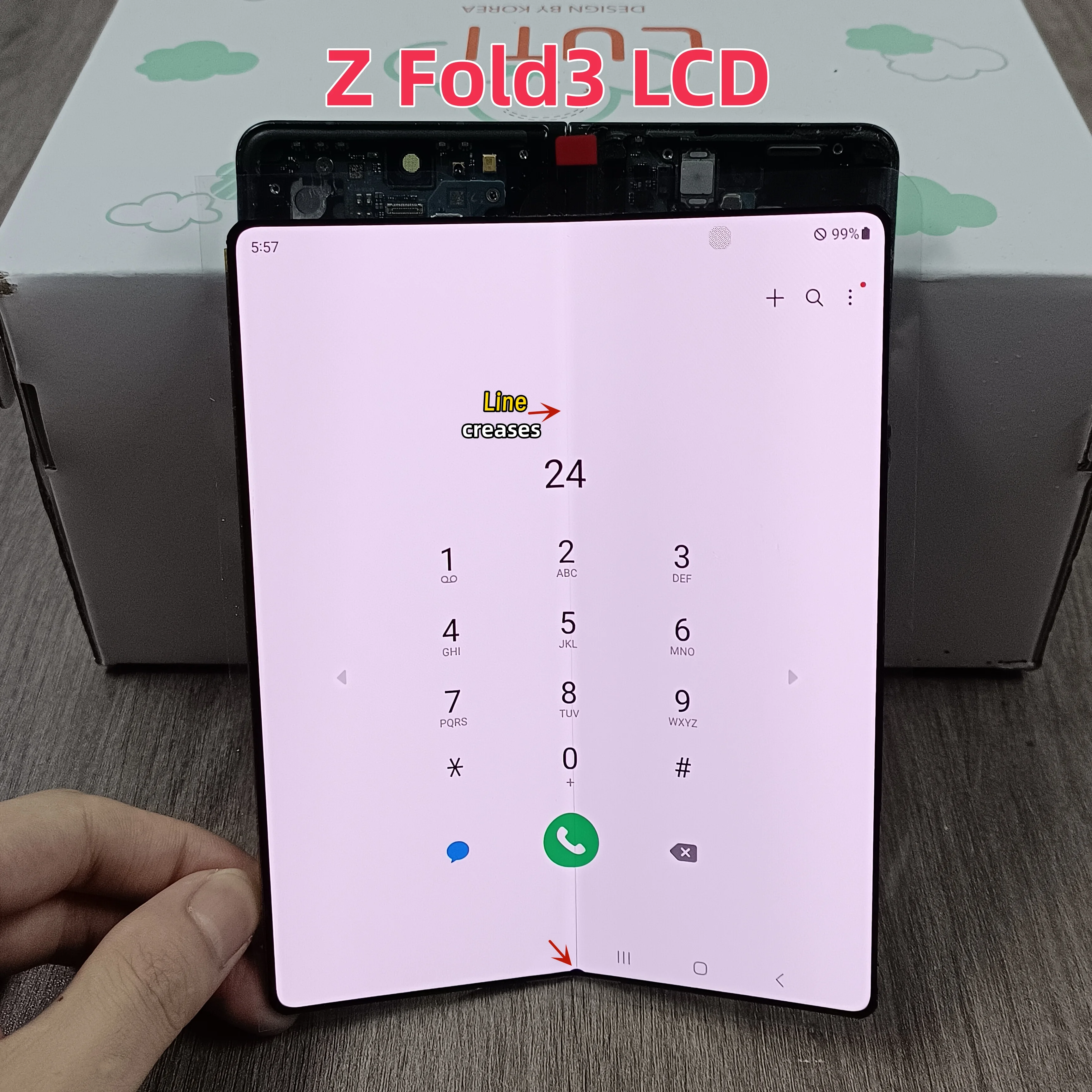 7,6-дюймовый amoled для samsung z fold 3 5g f926 f926b f926n f926u - Фотография_4