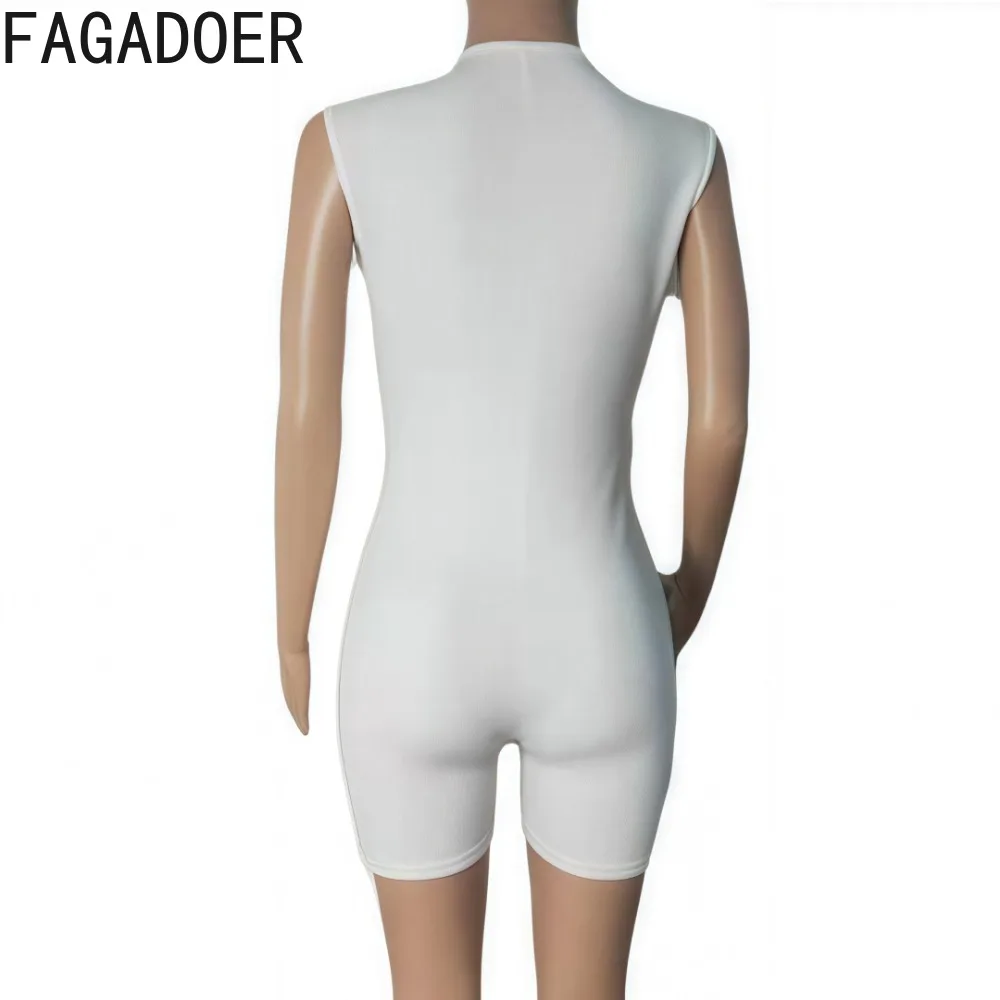 Fagadoer весенние новые повседневные комбинезоны в рубчик - Фотография_6