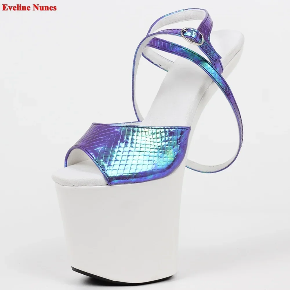 Красочные босоножки без каблука - Фотография_4