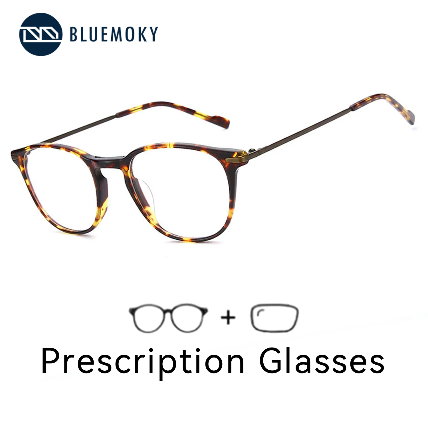 Bluemoky круглые круглые очки по рецепту