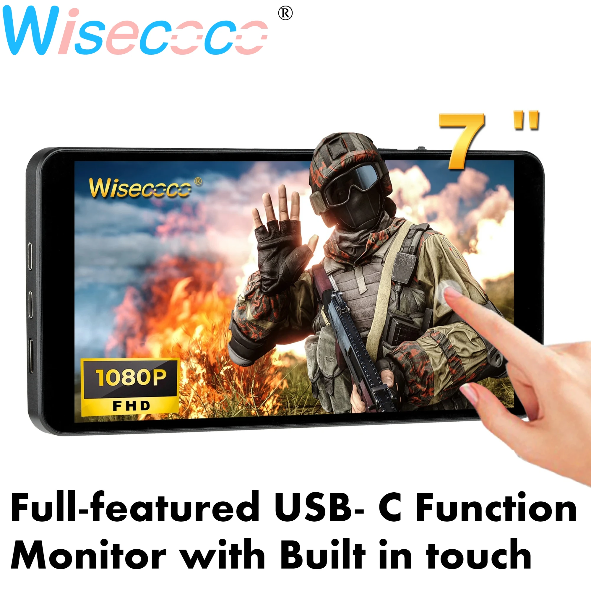 Wisecoco 7-дюймовый сенсорный монитор