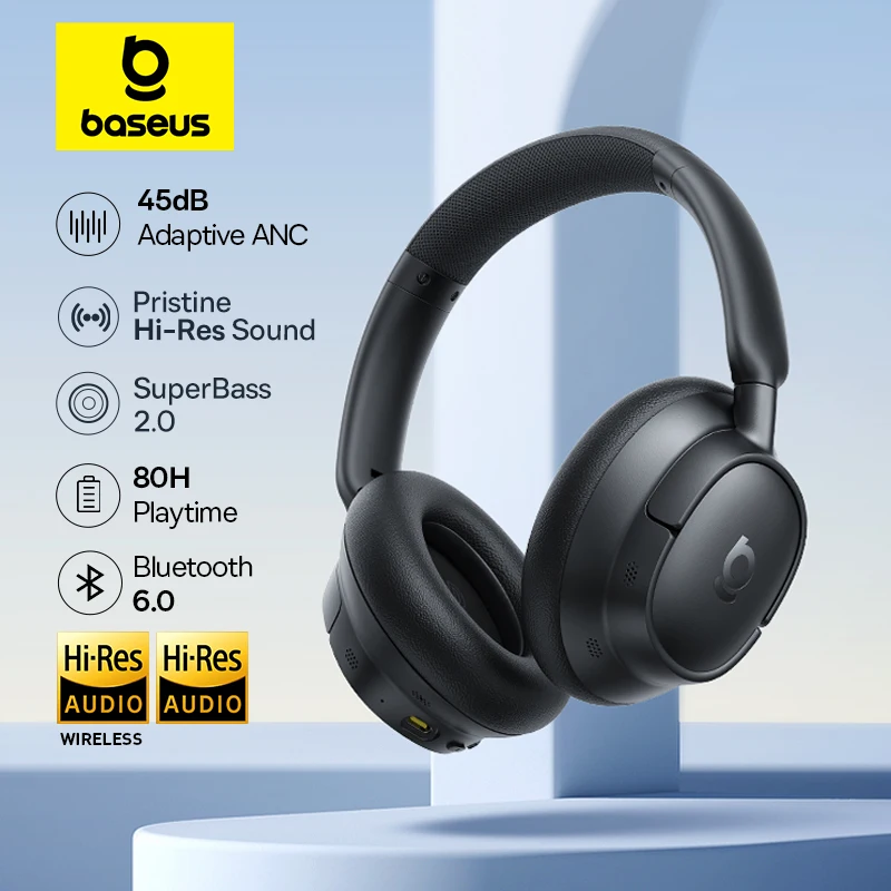 Беспроводные наушники baseus eh10 nc anc
