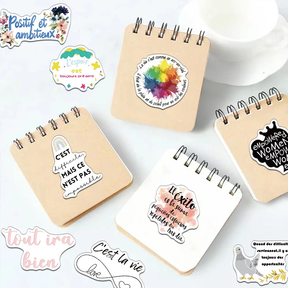 Цветные французские вдохновляющие цитаты - Фотография_6