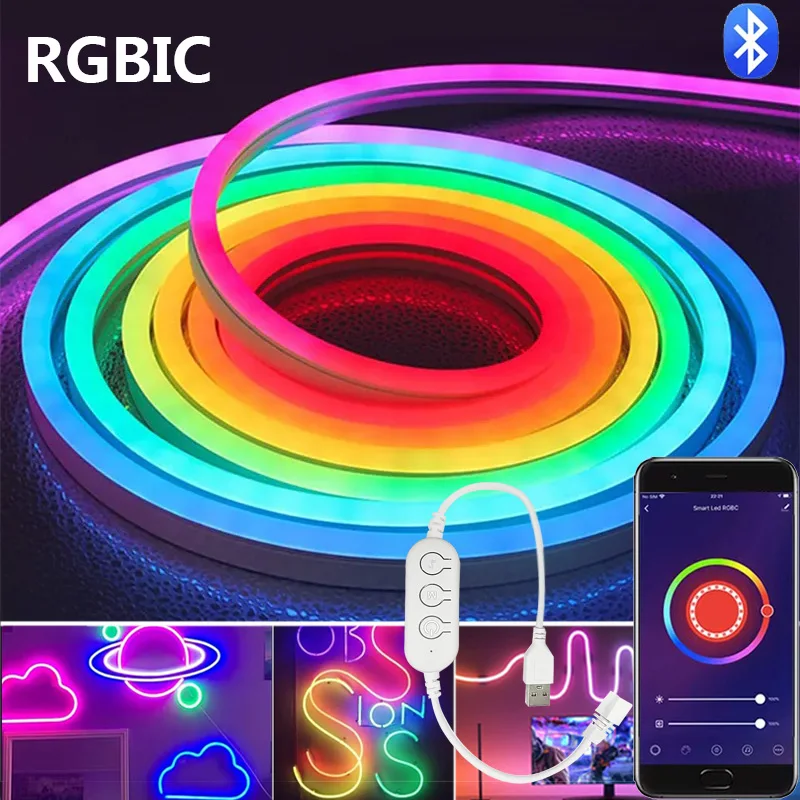 Dc5v rgbic неоновые светодиодные