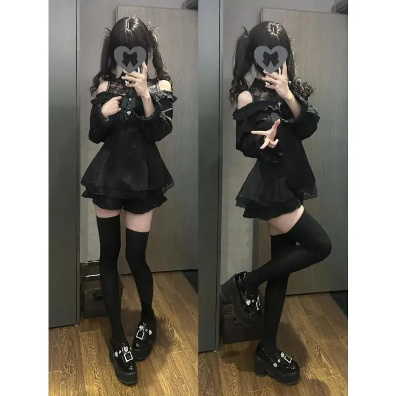 Женский комплект из двух предметов в стиле лолиты - Фотография_4