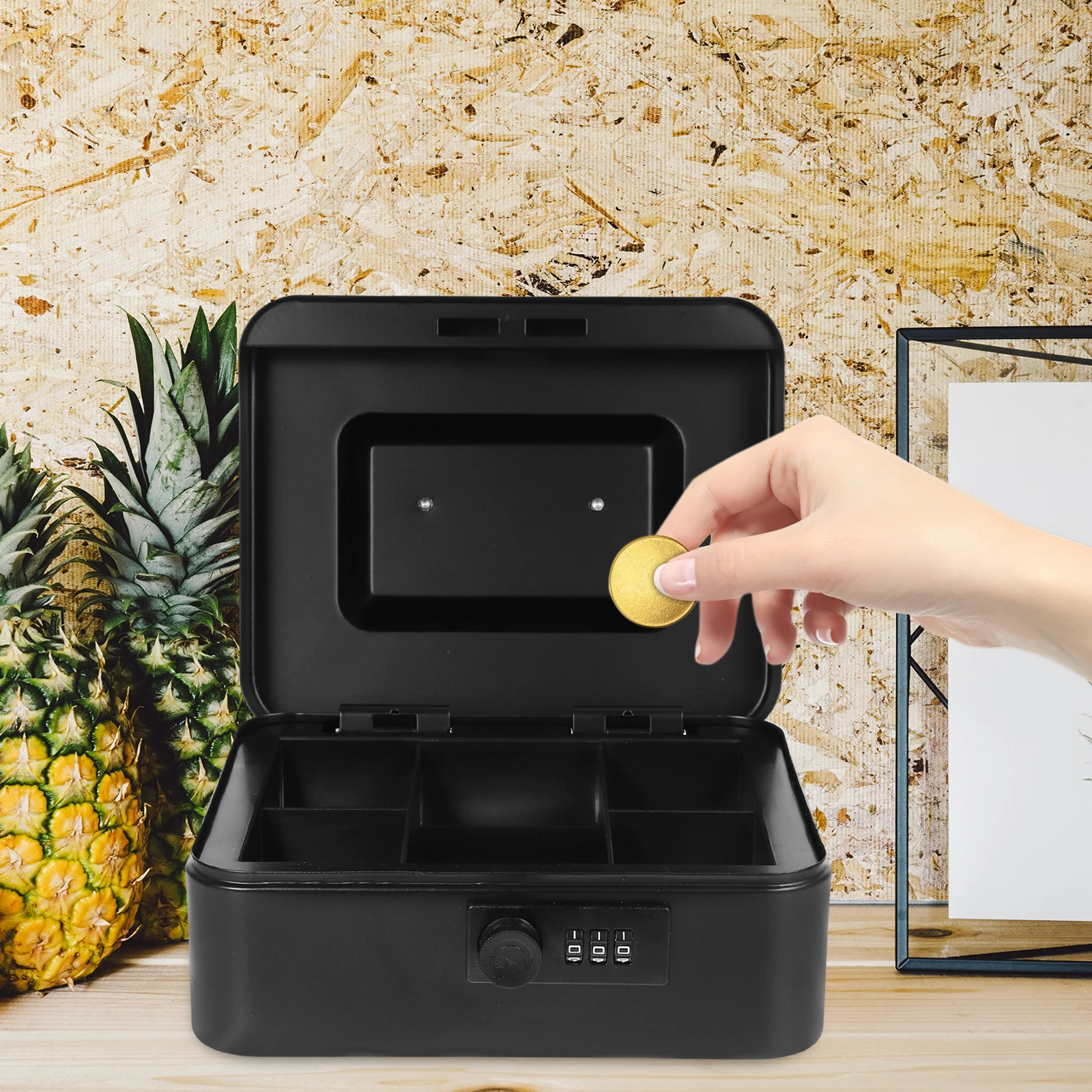 Запираемый денежный ящик с замком для дома