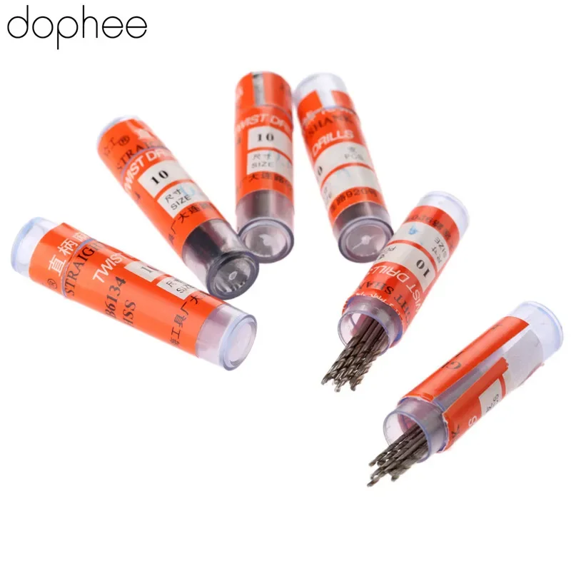 Dophee 0,5-3,5 мм 10 шт. спиральные сверла из быстрорежущей стали - Фотография_2