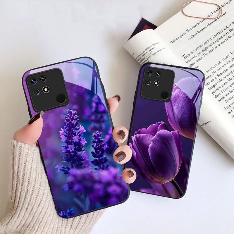 Фиолетовый узор тюльпана для xiaomi
