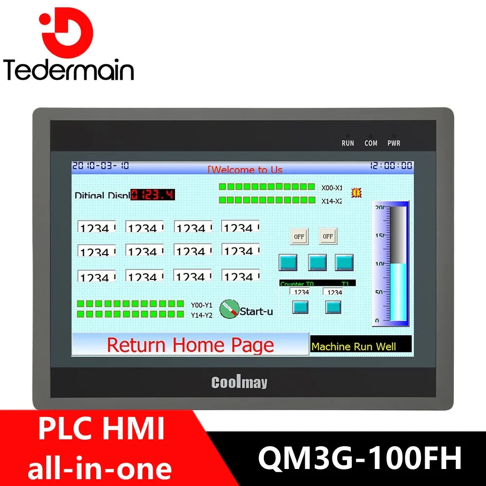 Coolmay 10,1 дюймовый hmi plc сенсорный