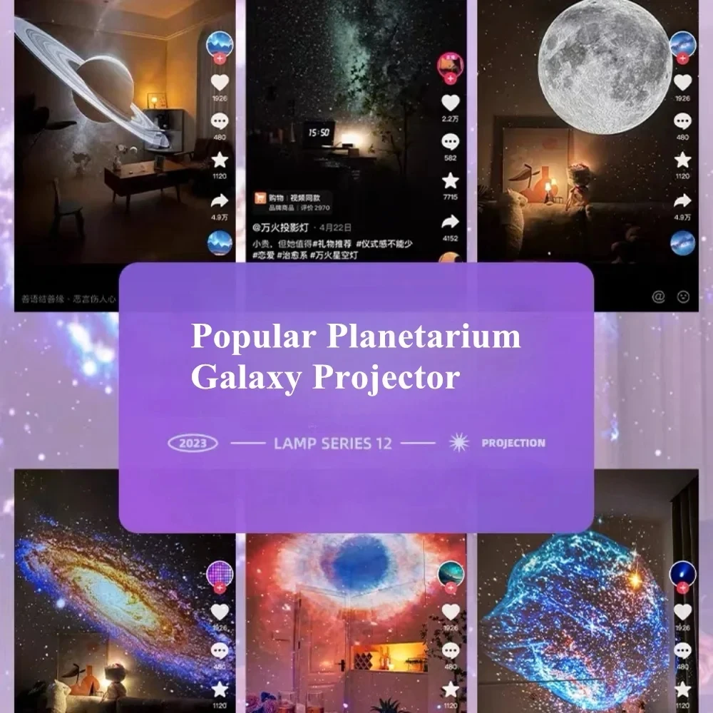Улучшенный 3d визуальный беспроводной проектор galaxy star - Фотография_6