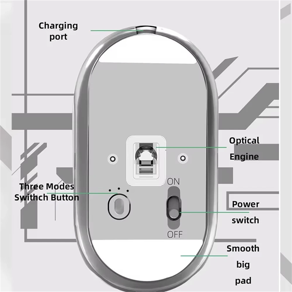 Wb120 мышь беспроводная bluetooth - Фотография_4