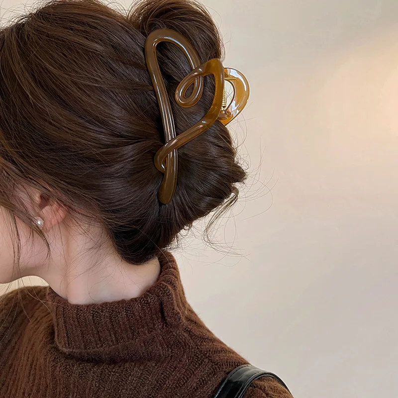 Новые большие заколки для волос в форме сердца - Фотография_5