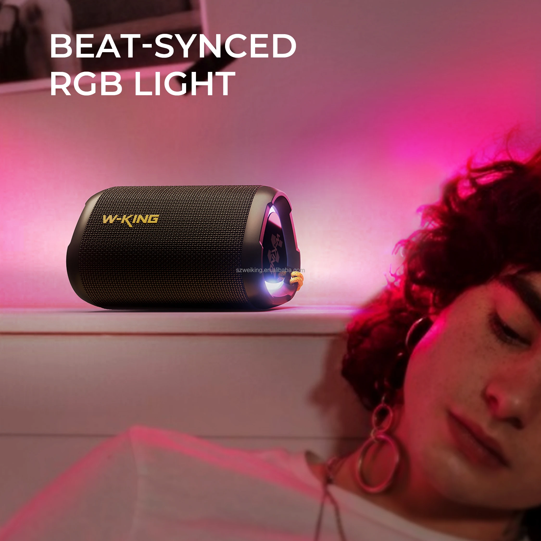 W-king d110 rgb беспроводной bluetooth-динамик - Фотография_6