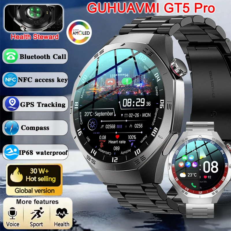 Новые смарт-часы guhuavmi gt5 pro