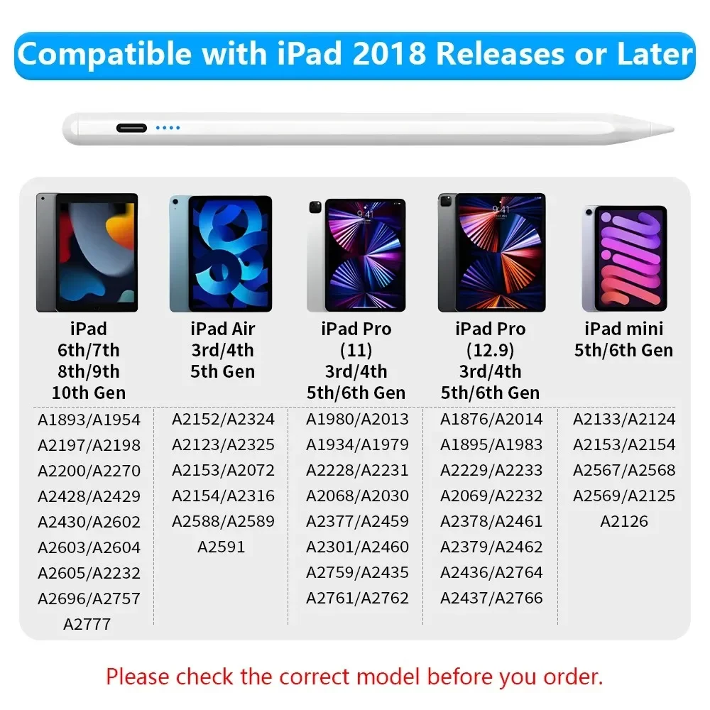 Стилус для apple pencil 1 2 ipad - Фотография_6