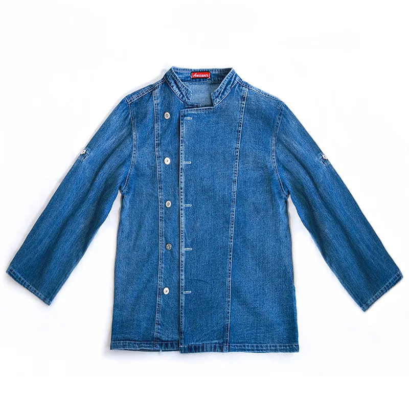 Рабочая одежда западного шеф-повара с длинными рукавами - Фотография_3