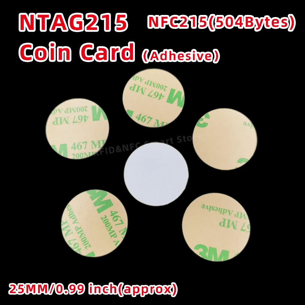 100 pcs nfc 215 монеты nt / ag215 метки 13 - Фотография_4