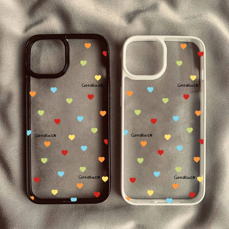 Прозрачный чехол для телефона colorful