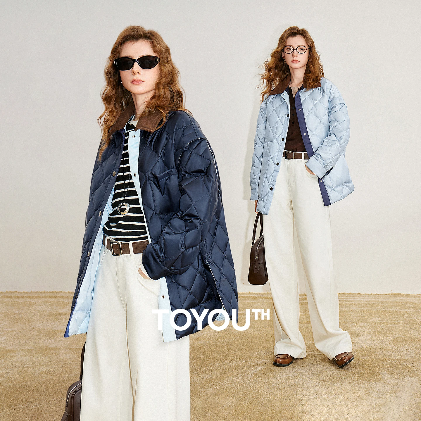 Toyouth женская куртка на 90% белом утином пуху