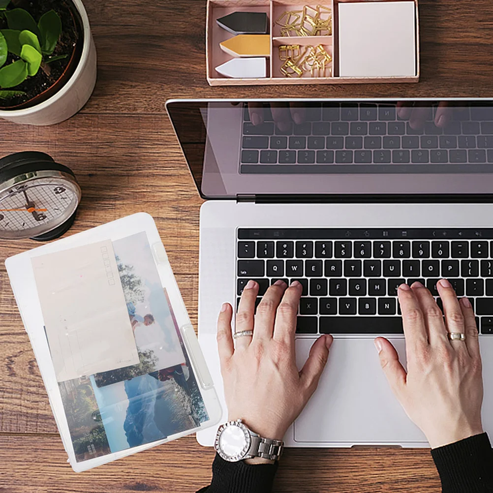 Пластиковые коробки для хранения файлов формата а5 с крышками - Фотография_5