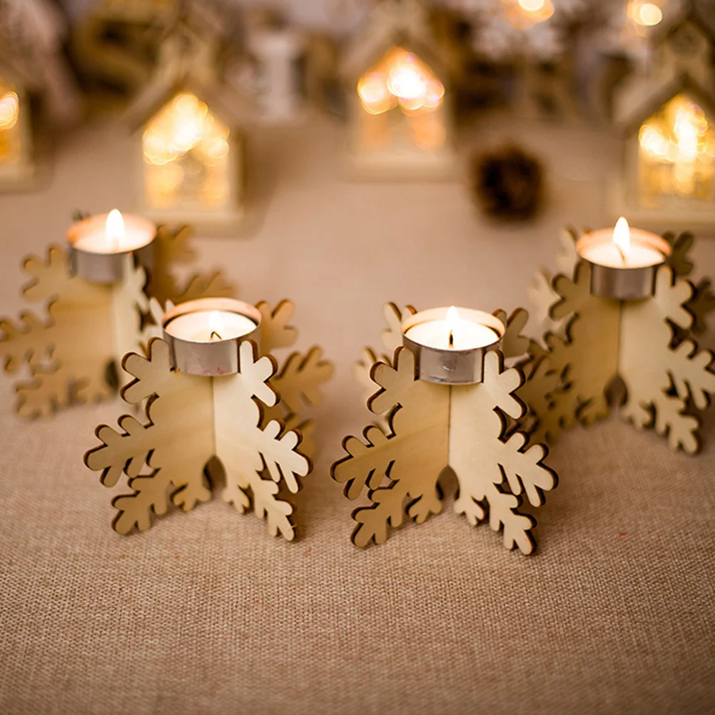 Деревянный держатель в виде снежинки - Фотография_3