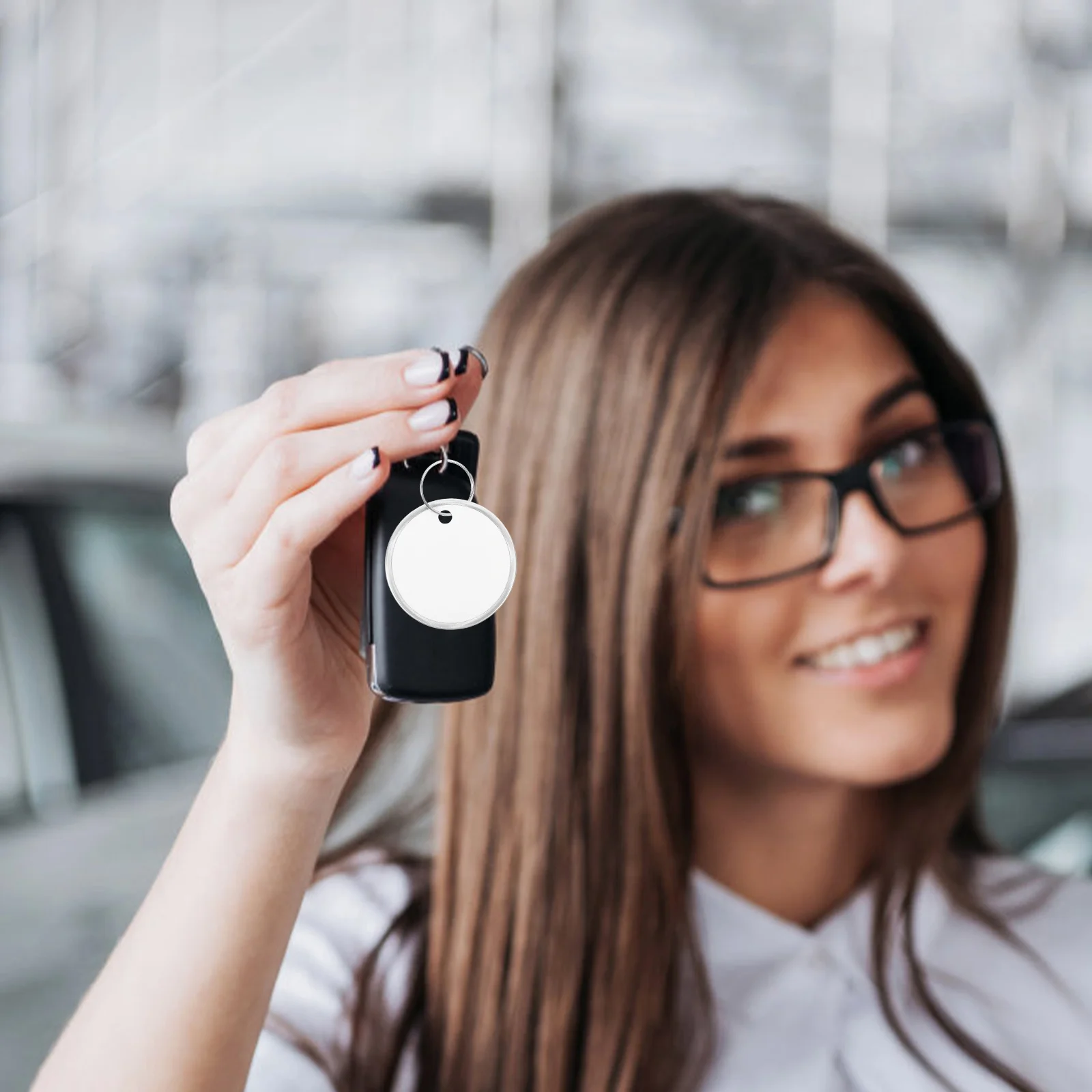 Круглые бумажные бирки с металлической - Фотография_5