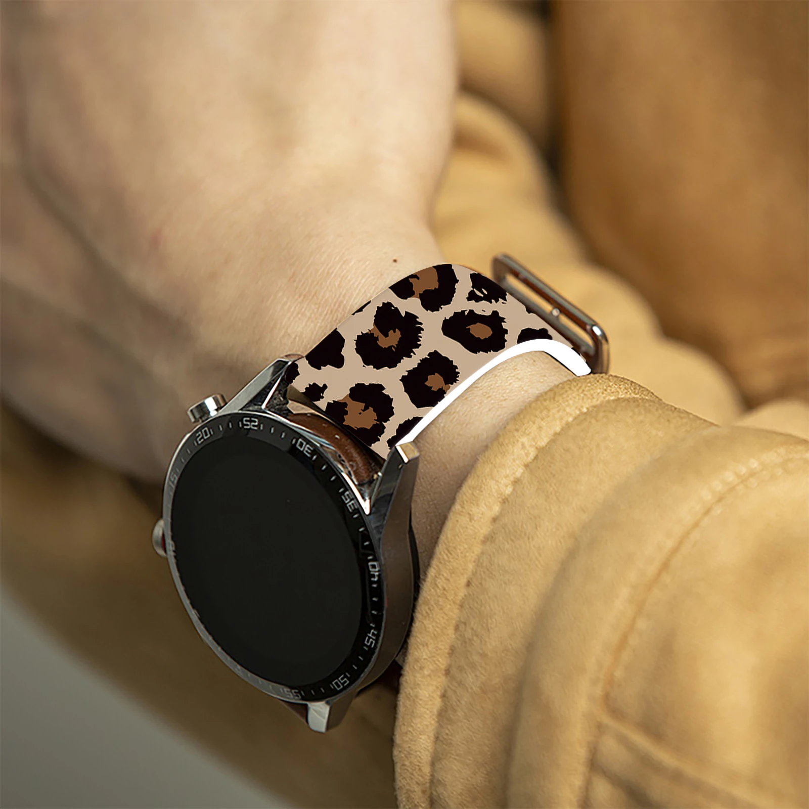 Ремешок с принтом животных 20 мм для samsung galaxy watch 7/6/5 - Фотография_5