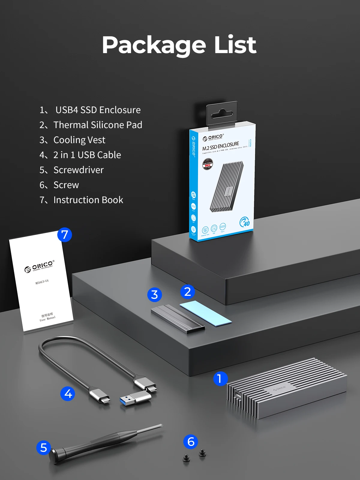 Твердотельные накопители orico usb4 nvme m - Фотография_6
